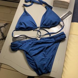BCBG New teal string bikini